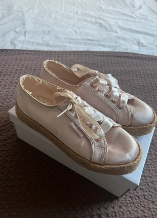 Belle chaussures femme Superga plate-forme rose pâle tissu brillant 38, brand: Superga, condizioni: Buone, taglia: 38, €10.00, €11.20 include la Protezione acquisti