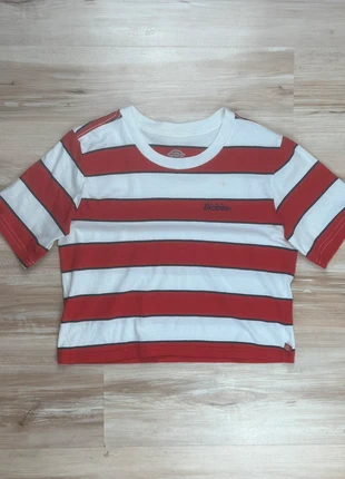 Tops court / Crop top manches courtes dickies rayé || L || Très bon état || 100% coton ||, marke: Dickies, zustand: Sehr gut, größe: L / 40 / 12, 10,00 €, 11,20 € inklusive Vinted-Käuferschutz