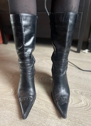 Real leather Pointy shoes with studs, marque: Real, état: Bon état, taille: 38, 19,99 €, 21,69 € Protection acheteurs incluse