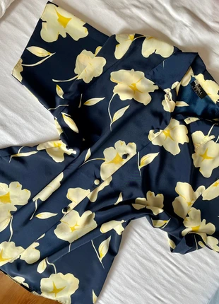 Chemisier à fleurs jaunes, marque: Vintage, état: Très bon état, taille: XL / 42 / 14, 7,00 €, 8,05 € Protection acheteurs incluse