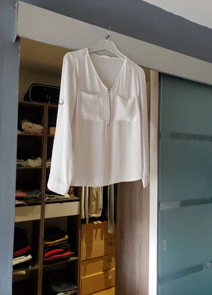 Blouse blanche avec petits motis cache - cache, marque: Cache Cache, état: Très bon état, taille: M / 38 / 10, 3,00 €, 3,85 € Protection acheteurs incluse