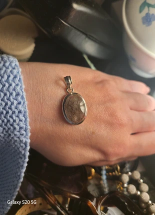 Pendentif quartz rutile argent 925, état: Très bon état, 15,00 €, 16,45 € Protection acheteurs incluse