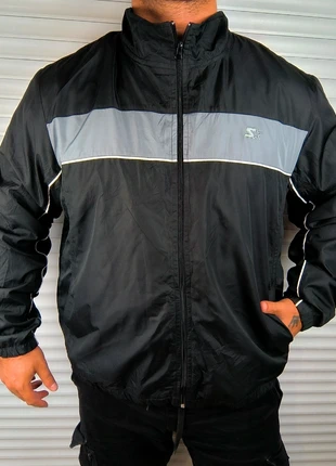 Trackjacket Veste coupe vent  Starter – Noir & Gris – Taille XL, brand: Starter, condition: Very good, size: XL, €34.90, €37.35 includes Buyer Protection