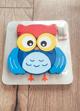Puzzle 6 pièces bois hibou, marca: Lupilu, estado: Novo com etiquetas, €1.50, €2.28 inclui Proteção do Comprador