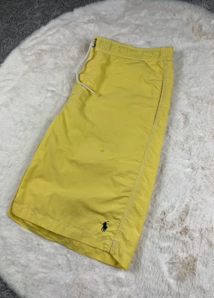 Short de Bain Ralph Lauren Jaune Logo brodé Noir, marque: Ralph Lauren, état: Très bon état, taille: M, 26,00 €, 28,00 € Protection acheteurs (Pro) incluse