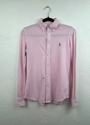 Chemise Ralph Lauren femme rose logo brodé blanc taille S (FR 36) manches longues, marque: Ralph Lauren, état: Très bon état, taille: S / 36 / 8, 39,00 €, 41,65 € Protection acheteurs incluse