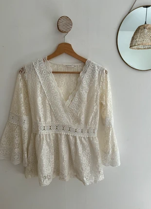 Top broderie écru, marque: Vintage Dressing, état: Très bon état, taille: S / 36 / 8, 4,50 €, 5,43 € Protection acheteurs incluse