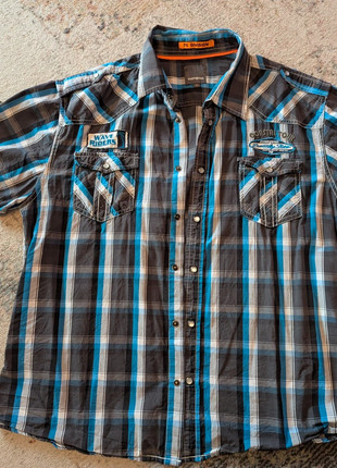 Hemd Freizeithemd kariert kurzarm, marque: Manguun, état: Très bon état, taille: XL, 5,00 €, 5,95 € Protection acheteurs incluse