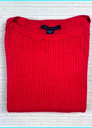 Sweat/Pull Tommy Hilfiger Rouge Pailletté / Torsadé/ Col Rond / Logo brodé / Taille S Femme, marca: Tommy Hilfiger, estado: Muy bueno, tamaño: S / 36 / 8, 27,50 €, 29,58 € Protección al comprador incluida