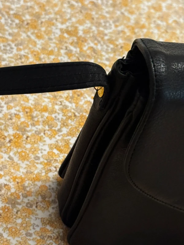 Sac pourchet cuir vintage année 80 - photo numéro 6