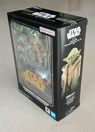 Bandai S.H.Figuarts Yoda (Star Wars: Revenge of the Sith) *New Version* Action Figure, marca: Bandai, estado: Novo com etiquetas, tamanho: Tamanho único, €95.00, €100.45 inclui Proteção do Comprador