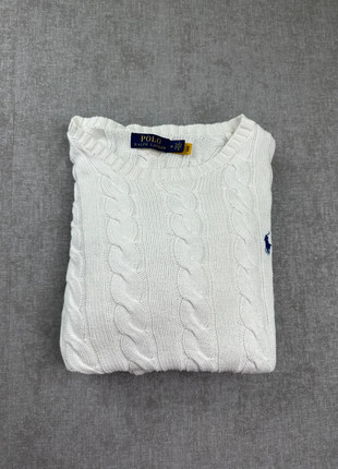 Pull Ralph Lauren torsadée blanc taille M, marca: Ralph Lauren, estado: Novo sem etiquetas, tamanho: M, €65.00, €68.95 inclui Proteção do Comprador Pro