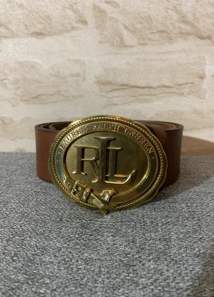 Ceinture Ralph Lauren en cuir marron boucle dorée – Taille S (95 cm), brand: Ralph Lauren, condizioni: Ottime, taglia: 95 cm, €75.00, €79.45 include la Protezione acquisti