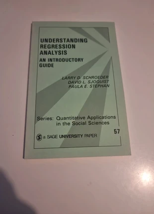 Understanding Regression Analysis: An Introductory Guide, condition: Good, £5.00, £5.70 includes Buyer Protection