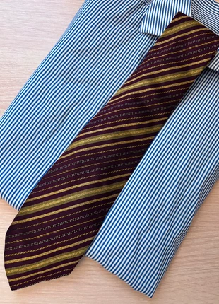 Cravate à rayures rouge et doré homme élégant, brand: Vintage Dressing, condizioni: Ottime, €4.60, €5.53 include la Protezione acquisti Pro