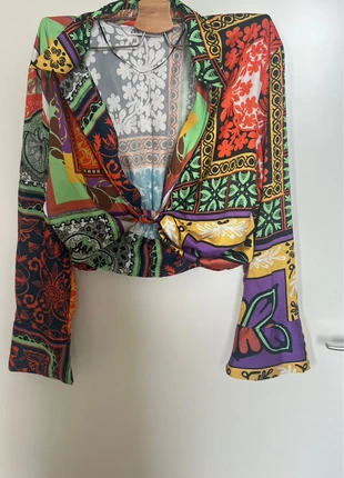 Zara crop top met print maat M, marque: Zara, état: Très bon état, taille: M / 38 / 10, 5,00 €, 5,95 € Protection acheteurs incluse