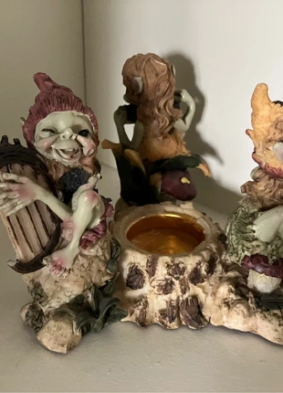 Waxinelichthouder van elfjes pixies kaarsenhouder, staat: Goed, € 3,00, € 3,85 inclusief Kopersbescherming