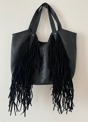leather fringed bag, brand: Vintage Dressing, condizioni: Ottime, €30.00, €32.20 include la Protezione acquisti