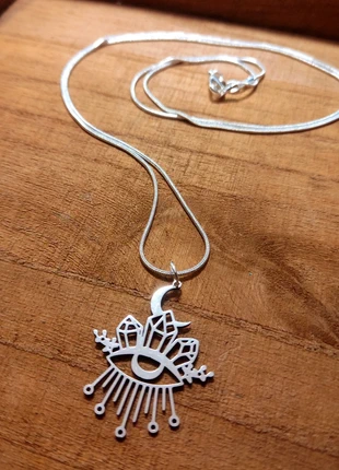 🧿Collier œil avec diamants 🧿, merk: Vintage, staat: Nieuw zonder prijskaartje, € 4,00, € 4,90 inclusief Kopersbescherming