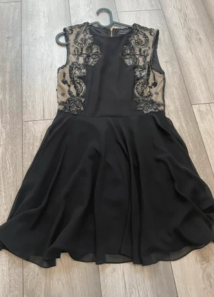 Ted Baker Black Russi Sheer Flare Dress Sequinned Beaded Party Evening UK10 (TB2), brand: Ted Baker, condition: New without tags, size: M / 10, £15.00, £16.45 includes Buyer Protection