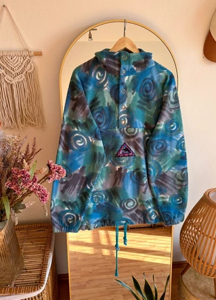 Vintage Fleece Pullover Bunt Azteken Fleecejacke Gemustert, merk: Vintage Love, staat: Goed, maat: L / 40 / 12, € 32,00, € 34,30 inclusief Kopersbescherming