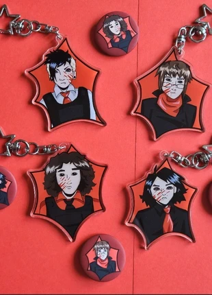 My Chemical Romance ,MCR keychains and buttons, merk: Me, staat: Nieuw zonder prijskaartje, € 45,00, € 47,95 inclusief Kopersbescherming