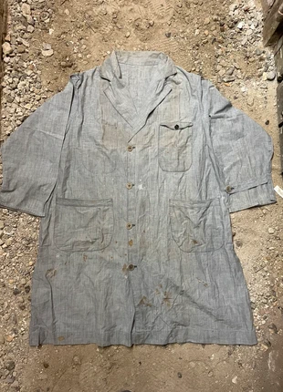 Blouse d’été rayée ancienne, brand: WORKWEAR, condition: Good, size: M, €120.00, €126.70 includes Buyer Protection