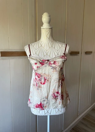 Top Marni in Seta con Stampa Rose - Taglia 1 (38), marque: Marni, état: Très bon état, taille: XS / 34 / 6, 32,00 €, 34,30 € Protection acheteurs incluse