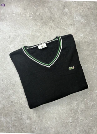 Pull Lacoste Vintage – Col V – Noir, brand: Lacoste, condizioni: Ottime, taglia: M, €33.00, €35.35 include la Protezione acquisti Pro