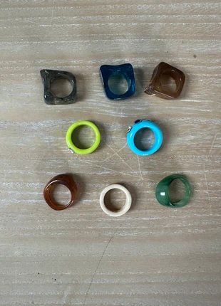 Set of 8 rings, brand: Rings, condition: New without tags, size: 15.3 mm / I½, £1.50, £2.28 includes Buyer Protection
