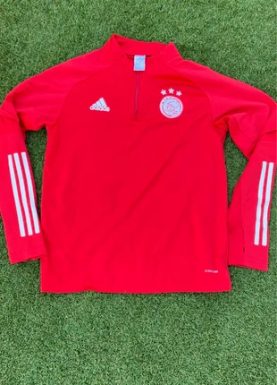 Camisola de treino vermelha Ajax Amsterdam, marca: adidas, estado: Muito bom, tamanho: S, €11.50, €12.78 inclui Proteção do Comprador