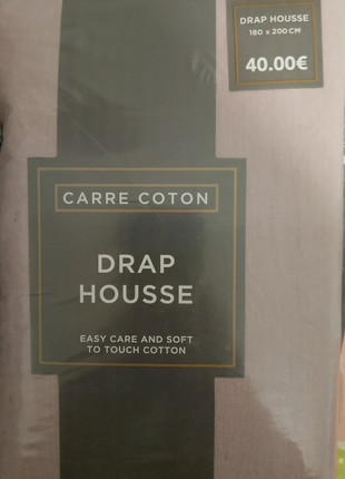 Draps housse deux places 180x200cm, état: Neuf avec étiquette, taille: King Size (180–200cm x 200cm), 8,50 €, 9,63 € Protection acheteurs incluse