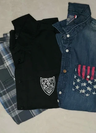 Chemises manches longues, merk: Tommy Hilfiger, staat: Heel goed, maat: 10 jaar / 140 cm, € 18,00, € 19,60 inclusief Kopersbescherming