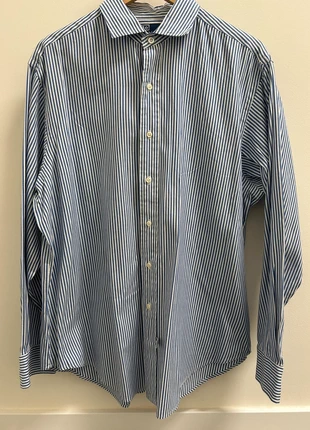 Vintage Polo Ralph Lauren Shirt – Blue and White Stripe – Size L (Estate Fit), marque: Ralph Lauren, état: Neuf sans étiquette, taille: L, 28,00 €, 30,10 € Protection acheteurs incluse