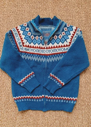 Cardigan jacquard nordique zippé Unisexe - Moromoro rétro tendance Taille M, marque: Vintage Dressing, état: Très bon état, taille: M, 24,00 €, 25,90 € Protection acheteurs incluse