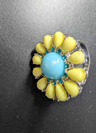 Bijoux fantaisies - Bague Fleur, marque: Inconnu, état: Bon état, taille: 18,5 mm, 2,00 €, 2,80 € Protection acheteurs incluse