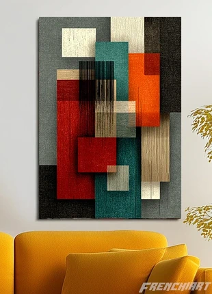 Poster métallique 30cm x 42cm Géométrie Abstraite + aimant mural fourni., brand: Unique, condition: Very good, €28.85, €30.99 includes Buyer Protection Pro