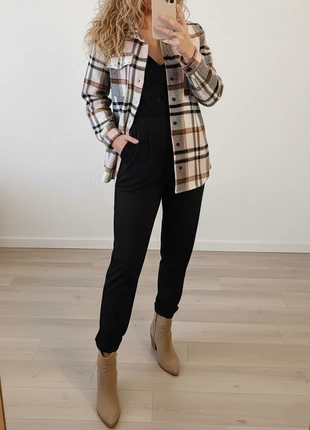 Sobrecamisa cuadros camisa hemd camicia chemise shirt chemise koszula overhemd gömlek skjorte, marca: Trendyol, estado: Muito bom, tamanho: XS / 34 / 6, €8.50, €9.63 inclui Proteção do Comprador