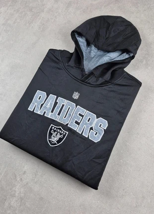 Sweat à Capuche NFL Team Apparel Raiders Pull Hoodie Coupe Ajusté | Noir | Taille L Enfants, brand: NFL, condition: Very good, size: L, €18.00, €19.60 includes Buyer Protection Pro