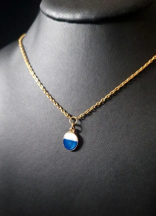 Collier simple pendentif bicolore scintillant, marque: Slaycycled, état: Neuf avec étiquette, 18,00 €, 19,60 € Protection acheteurs incluse