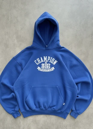 Pull de Marque Champion Vintage 90s Hoodie Col Rond Universitaire USA Old School Rare Y2K, brand: Champion, condizioni: Ottime, taglia: M, €9.90, €11.10 include la Protezione acquisti Pro
