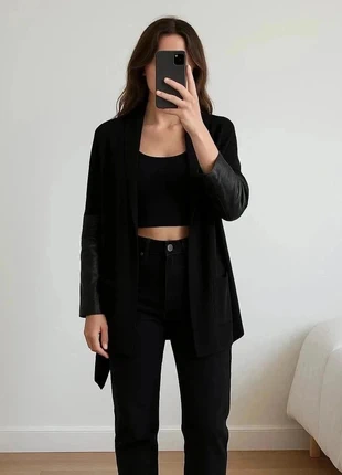 Veste gilet drapée bi-matière Maje – Taille M, merk: Maje, staat: Heel goed, maat: M / 38 / 10, € 70,00, € 74,20 inclusief Kopersbescherming