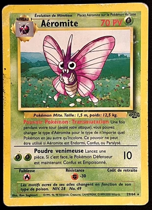 Carte Pokémon Aéromite 29/64 - Wizards Jungle 2000, merk: Pokémon, staat: Goed, € 6,40, € 7,42 inclusief Kopersbescherming