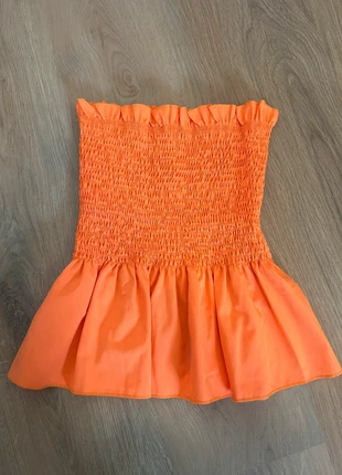 Haut bandeau orange fluo Shein taille M froncé et à volants ibiza style, marque: Shein, état: Très bon état, taille: M / 38 / 10, 5,00 €, 5,95 € Protection acheteurs incluse