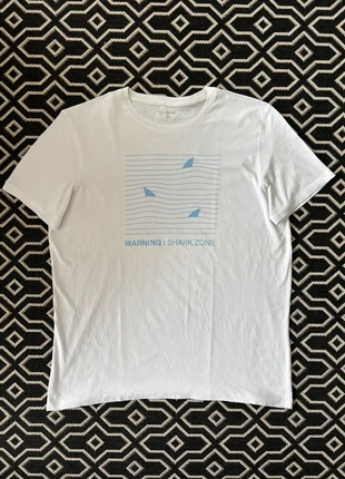T-shirt blanc et bleu requin - Taille XXL, marque: In Extenso, état: Neuf sans étiquette, taille: XXL, 1,99 €, 2,79 € Protection acheteurs incluse