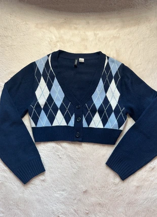 Cardigan Col V Court Vintage, marca: H&M, estado: Novo sem etiquetas, tamanho: XS / 34 / 6, €4.00, €4.90 inclui Proteção do Comprador