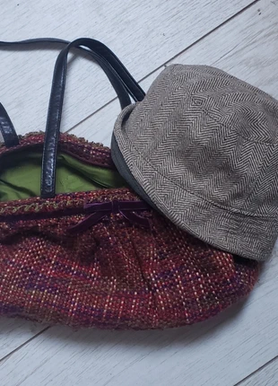 Ensemble Tweed, sac Monoprix et chapeau Somewhere réversible., brand: Monoprix, condizioni: Ottime, €10.00, €11.20 include la Protezione acquisti