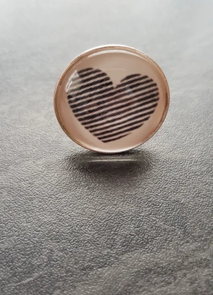 Bague ajustable fantaisie coeur, marca: Fantaisie, estado: Bueno, tamaño: Ajustable, 2,00 €, 2,80 € Protección al comprador incluida