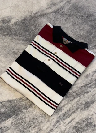 Polo vintage Brice rayures bordeaux blanches noires homme XL, brand: Brice, condition: Very good, size: XL, €17.99, €19.59 includes Buyer Protection Pro