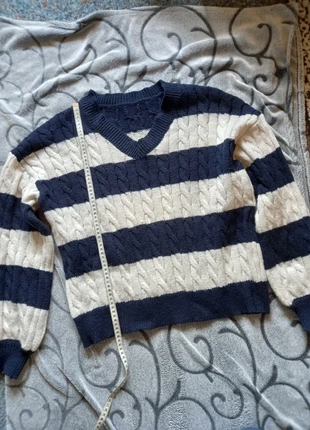 Strick Pullover blau, weiß, brand: Sonstiges, condizioni: Ottime, taglia: S / IT 40 / EU 36, €8.00, €9.10 include la Protezione acquisti